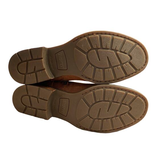 Born Britton Over the Knee Leather Suede Boots Rust Distressed Size 8M - Picture 5 of 11